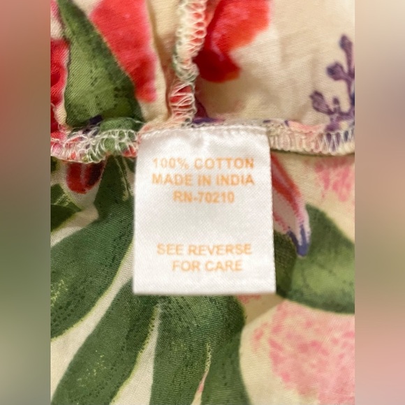 La Cera *Like New* Beautiful Floral Women’s Blouse Top Tunic | Size XL - Picture 11 of 12